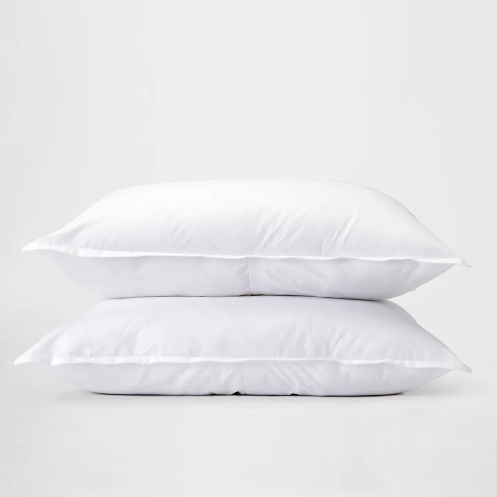 SILK & SNOW Percale Cotton Sham Set